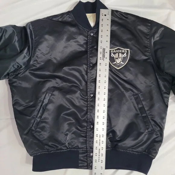 Vintage Proline by Starter Raiders Satin Bomber Jacket Made in the U.S.A Size XL - Picture 11 of 16
